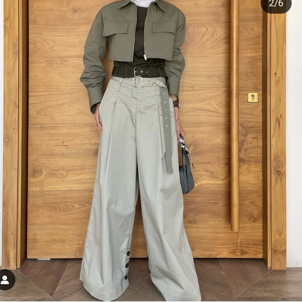 Zara Belted Wide Pants Size XS